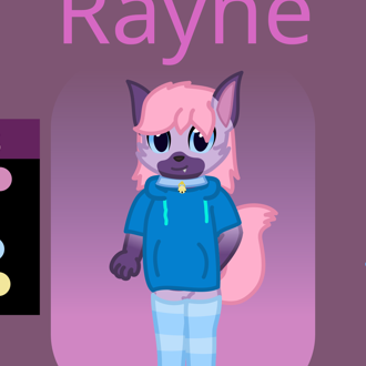 A 13 year-old trans fox girl is here, with purple-ish colors and pink ... (continued inside the page) 