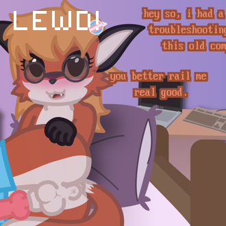 Blurred image!
It also has the following text:
LEWD!
 